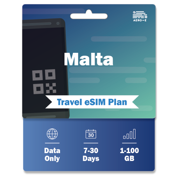 Malta Data eSIM 1-100GB | 7-30 Days (E)